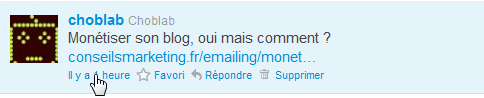afficher un tweet dans wordpress - 1
