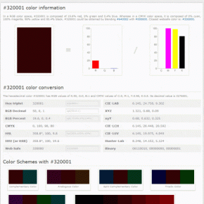 ColorHexa facilite la vie des web designers... et pas que