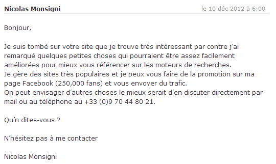 Boulet du SEO - spam blog 2