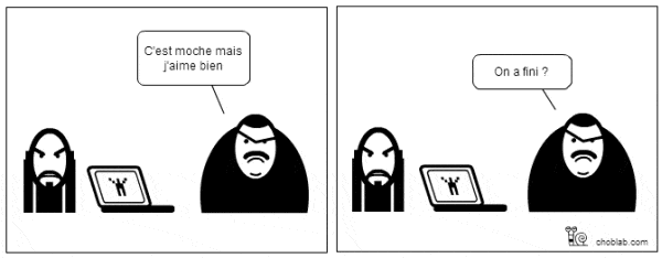 feedback webdesigner : des infos, pas des impressions